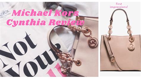 michael kors rose gold cynthia year|Michael Kors Cynthia Small Rose Gold Satchel: Unboxing, All.